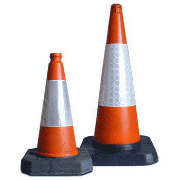 E-Cone Road Cones - For private roads / crowd control  safety sign
