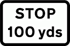 DOT NO 502 Stop  safety sign