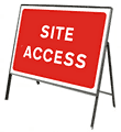 Site access  safety sign