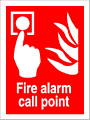 fire alarm call point sign  safety sign