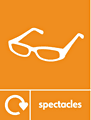 Spectacles recycle  safety sign
