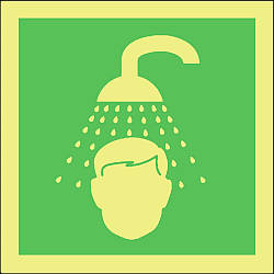 emergency shower symbol 