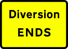 DOT NO 2702 Diversion 3 Official Department of Transport Category: Temporary Directional Signs / Official schedule number: 7 VIII