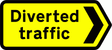 DOT NO 2704 Diversion Official Department of Transport Category: Temporary Directional Signs / Official schedule number: 7 VIII