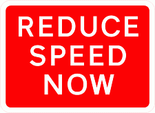 DOT NO 511 reduce speed Official Department of Transport Category: Warning Signs / Official schedule number: 1