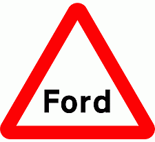 DOT No 554 Ford Warning Sign Official Department of Transport Category: Warning Signs / Official schedule number: 1