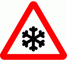 DOT No 554.2 Beware of Ice or snow Official Department of Transport Category: Warning Signs / Official schedule number: 1
