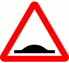 DOT No 557.1 Road humps ahead Official Department of Transport Category: Warning Signs / Official schedule number: 1