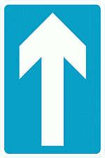 DOT No 652  One way traffic Official Department of Transport Category: Regulatory Signs / Official schedule number: 2