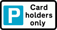 DOT NO 660 Card holders Official Department of Transport Category: Regulatory Signs / Official schedule number: 2