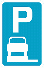DOT No 668  Verge parking permitted Official Department of Transport Category: Regulatory Signs / Official schedule number: 2