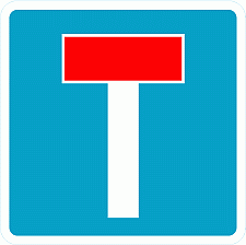 DOT No 816 No through road Official Department of Transport Category: Misc Informatory Signs / Official schedule number: 4