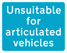 DOT NO 820 Unsuitable 6 Official Department of Transport Category: Misc Informatory Signs / Official schedule number: 4
