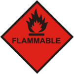 Flammable Hazchem FLAMMABLE