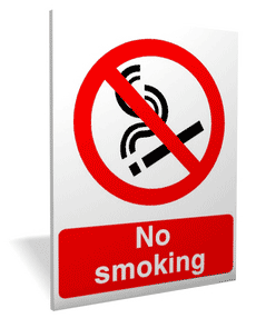 Large No Smoking Sign No smoking