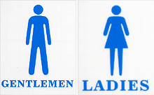 Men Ladies Sign Pack Male pictogram, Gentlemen, Female pictogram, Ladies