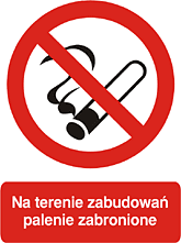 Polish no smoking No Smoking - It is against the law to smoke in the premises