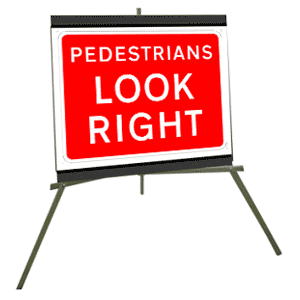 Pedestrians Look Right 