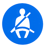 Wear Seatbelts sign Standard wear seatbelts symbol