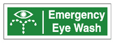 eye wash sign Emergency eye wash