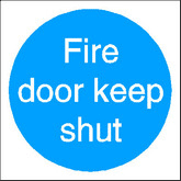 fire door sign Fire door keep shut