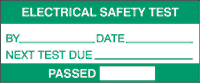 Passed electrical safety test labels 