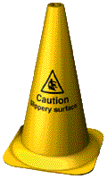 slippery surface cone 