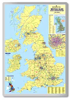 British Isles Sales & Marketing Map  safety sign